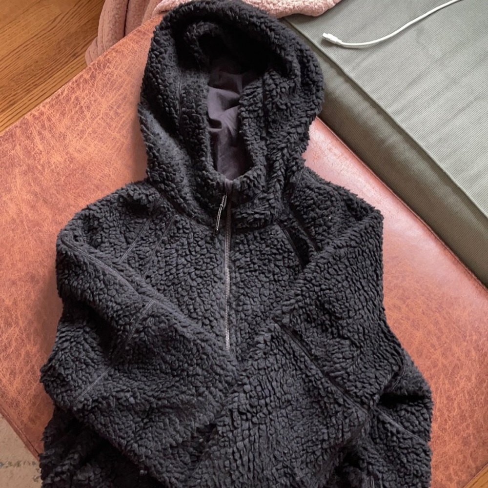 lulu sherpa half zip